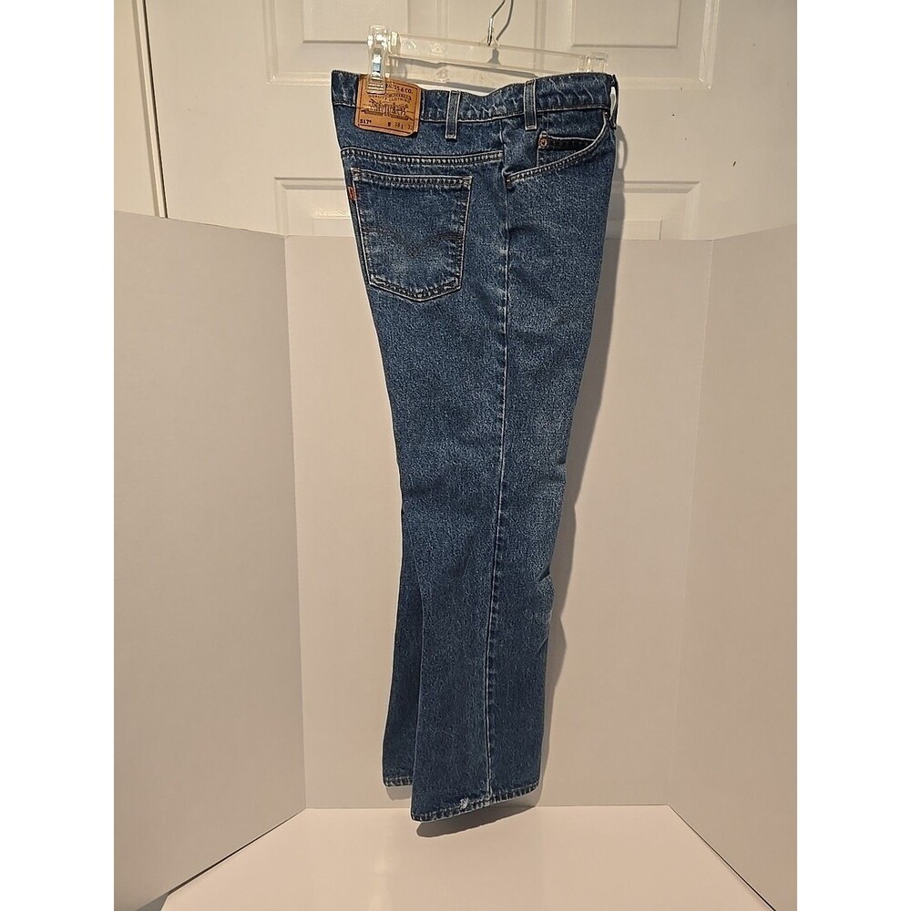 Vintage Levis 517 Jeans Mens 38x32 LightWash Orange Tab (R)